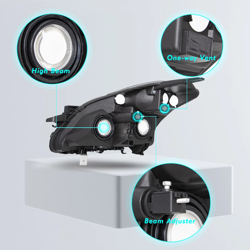 Faro halógeno lateral derecho pasajero Nissan Altima 2010-2012 4 puertas Foto 3 de 4