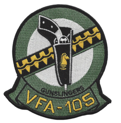 4.5'' NAVY VFA-105 GUNSLINGERS FIGHTER ATTACK SQUADRON EMBROIDERED PATCH