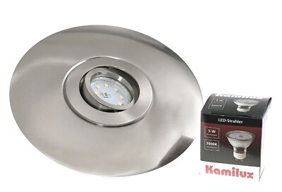 LED Einbaustrahler mit Ausgleichsblende für große Lochausschnitte 5W = 50W GU10