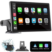 Pantalla Tactil Inalambrico Con Apple CarPlay y Android Auto Estereo Para Coche