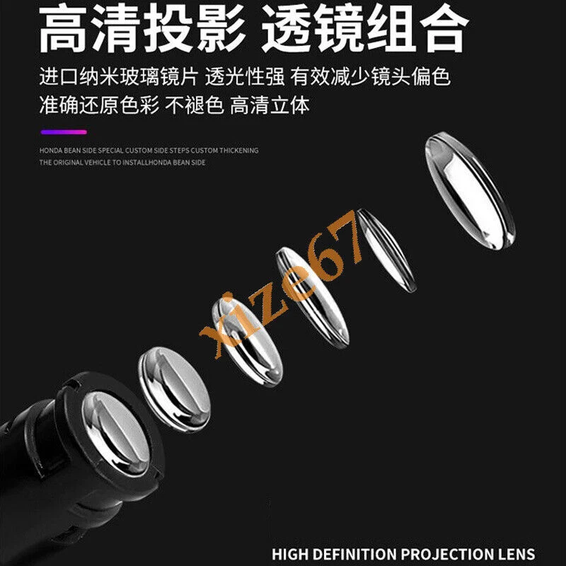 2pc No fading LED Car Door Shadow Projector light For Maserati GranTurismo 12-19 - Image 4 of 4