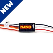 NEW Castle Creations Sidewinder NANO 1/24 Micro Brushless & Brushed ESC