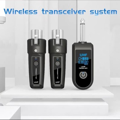 UHF Wireless Microphone Converter XLR Transmitter Receiver Microphone System NOW