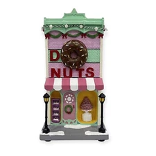 St Nicholas Square Village - DONUT SHOP  - LED Lights, Musical - New 2023