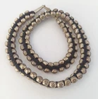 Vintage 925 Silver Necklace Tribal Folk Ethnic Bedouin Braided Middle Eastern 18