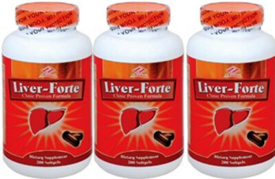 3 bottles100% Nature, Liver - Forte with  Milk Thistle Extract 200caps/bottle
