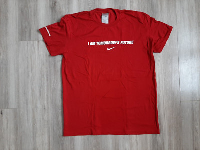Nike Roger Federer Foundation Shirt Vintage XL Special # I AM TOMORROW'S FUTURE