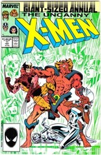 THE X-MEN ANNUAL #11 VF+ Signed 2X Chris Claremont/Alan Davis 1987 Intro Horde