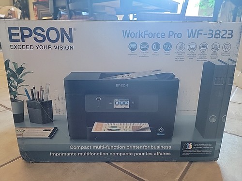 Epson Workforce Pro Wf-3823 Printer C11CJ07202 - Unopened  - Picture 1 of 3