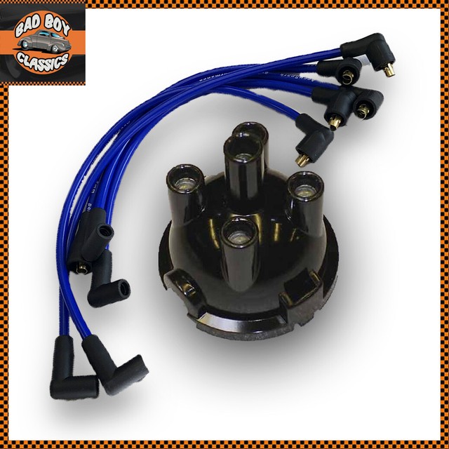 AccuSpark 8mm Silicone Ignition HT Leads + 25D Distributor Cap Fits MGB
