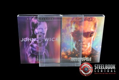 STEELBOOK CENTRAL SCF3 Blu-ray Steelbook Lenticular Slip / Fullslip Protectors (Pack of 10)