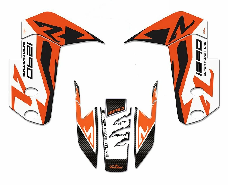 Stickers Kit 3D Compatible With KTM 1290 SUPER ADVENTURE R 2017 2020 Fender Foto 2 de 2