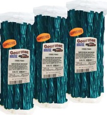 Blue Raspberry Licorice Twist 3-1lb Bags (3 Pack) (NET WT 48 OZ) Gourmet Kruise&reg;