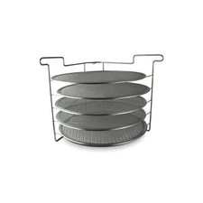 Folding Pizza Rack with Five 14 Inch Pizza Screens - Compact and Convenient D...