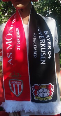 Spielschal    16/17    CL   AS Monaco - Bayer 04 Leverkusen  - unbenutzt