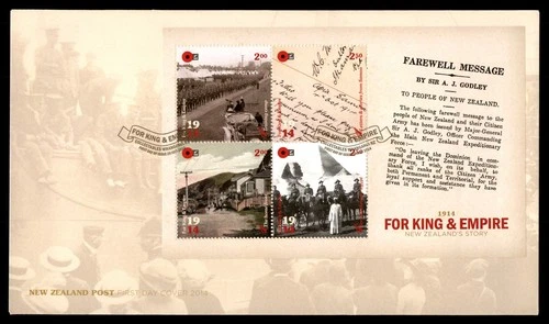 Mayfairstamps New Zealand FDC 2014 for king and empire story First Day Cover aax