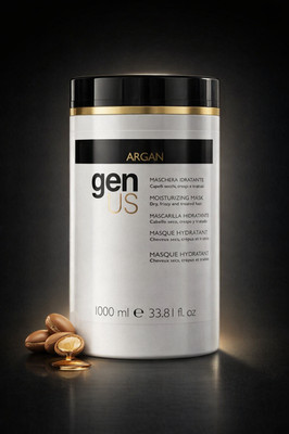 Genus Argan Hydrating Mask   Deep Moisture & Anti-Frizz for Treated Hair