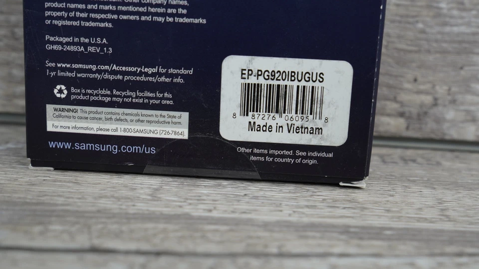 Samsung EP-PG920IBUGUS almofada de carregamento QI sem fio com CARREGADOR MICROUSB preto - Imagem 4 de 4