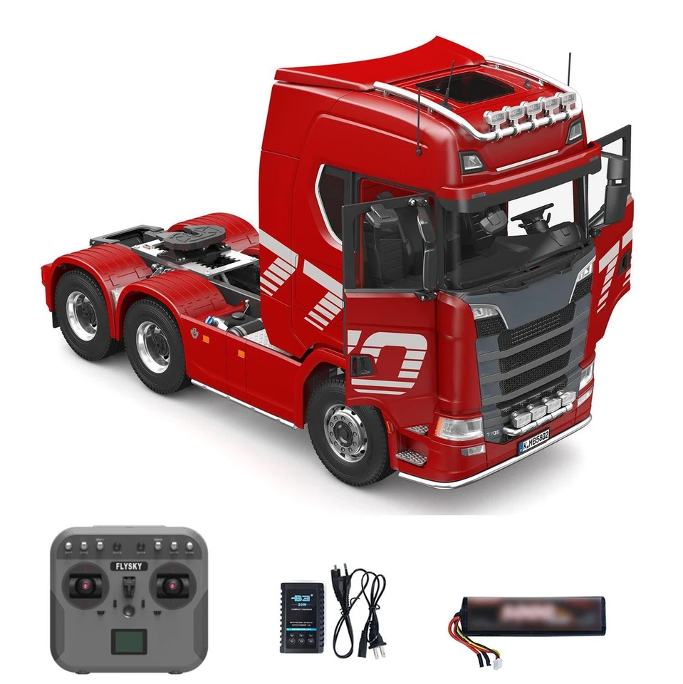 Scania 770S RC Zugmaschine 6x6, RTR, Rot Met. Licht, Sound von AMEWI - Bild 2 von 4