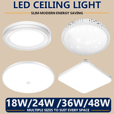 Ultra-Thin LED Ceiling Light Modern Surface Mount 18W/24W/36W/48W Modern 6500K