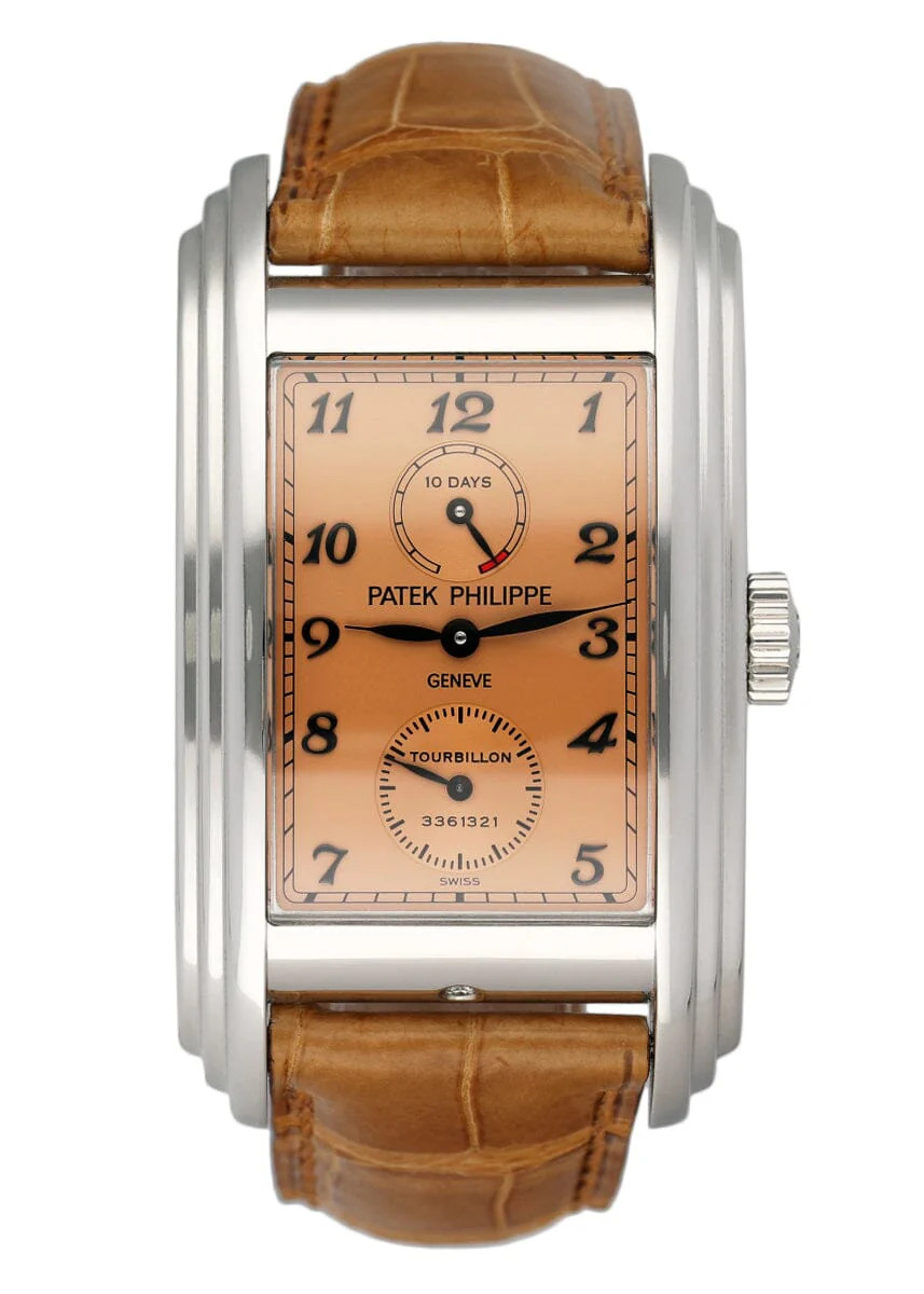Patek Philippe Gondolo 5101P Salmon Dial 10-Day Tourbillon Men's Watch with Archi Design