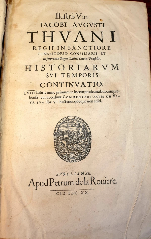LIVRE ANCIEN 1620 EO, DE THOU, HENRI IV,  HISTOIRE, IN-FOLIO, ORLÉANS - Photo 2/4