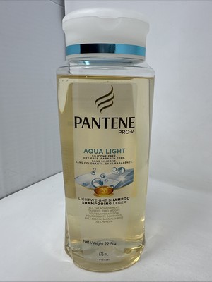 Pantene Aqua Light Lightweight Shampoo 22.5 oz Silicon Dye Paraben Free ORIGINAL