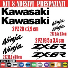 Kit adesivi Kawasaki Ninja ZX6R - moto prespaziati stickers replica