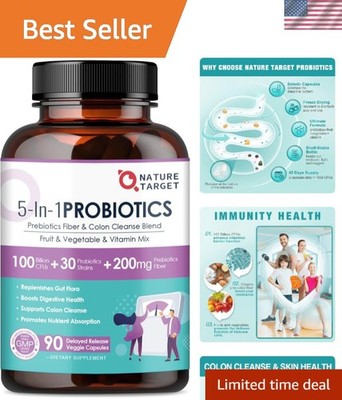 100 Billion CFUs Probiotics for Women & Men - 45-Day Digestive & Immune Boost