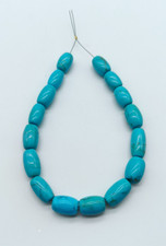 Turquoise Smooth Drum Shape Beads High Quality Gemstone Beads Making Jewelry