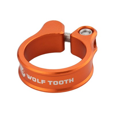 Wolf Tooth 6061 Aluminum Seatpost Clamp 39.7mm Orange - Precision