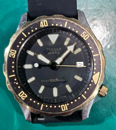 Seiko Pulsar Quartz Vintage Diver - Y147-900W / Y147-9000 - New Battery