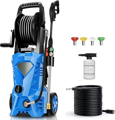 #ad #ad Pressure Cleaner High Power with Soap Bottle for Home Car Blue $213.97