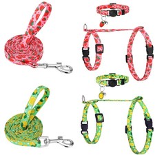 2 Pack Cat Harness and Leash, Escape Proof Adjustable Kitten Harness with Lea