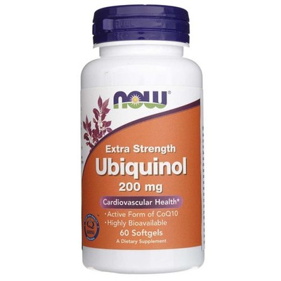Now Foods Ubiquinol Extra Strength 200 mg, 60 Softgels Weichkapseln