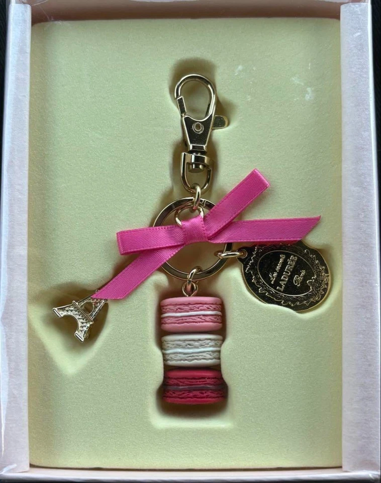 LADUREE PARIS Edición Limitada Llavero Correa Macaron Torre Eiffel Nuevo Con Caja Foto 4 de 4