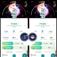 Pokémon Go - Shiny Froakie Mega Evolvution Background ✨ Trade or P T C