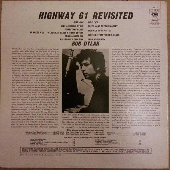 Bob Dylan - Highway 61 Revisited (VINYL) - Image 2 of 4