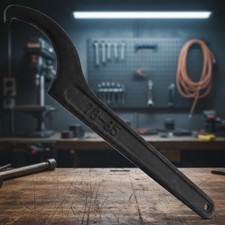 C Hook Spanner Wrench in Carbon Steel for 78-85mm Round Nuts