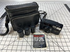 Vintage Pentax IQZoom 900 AF 35mm Film Point and Shoot Camera W/ Manual And Bag