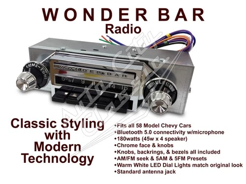 1958 Chevrolet Radio Wonder Bar and 58 Chevy Parts Catalog