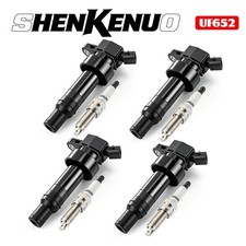 4Ignition Coil SPARK Plug OEM For 2012-19 Hyundai Accent Kia Soul Rio 1.6L UF652