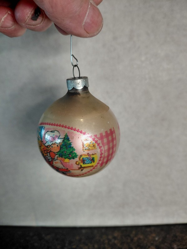 Vintage Strawberry Shortcake Christmas Ornament,  1976.