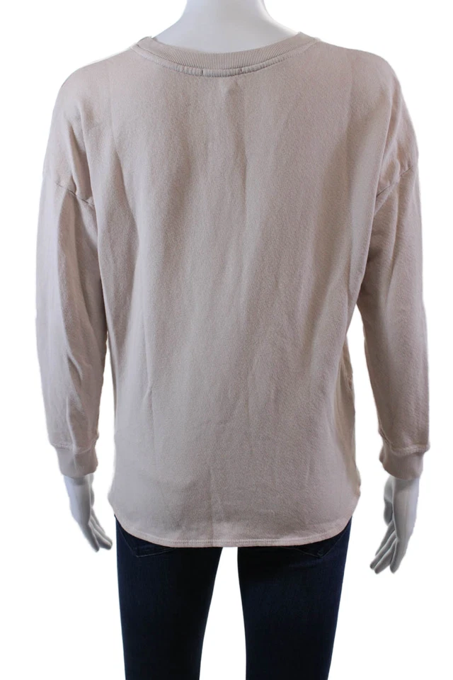 Sudadera Pullover Joie Para Mujer Cuello Redondo Mangas Largas Rosa Talla S Foto 3 de 4