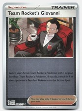 Team Rocket's Giovanni Reverse Holo ME: Ascended Heroes 204/217 in NM Pokemon TC