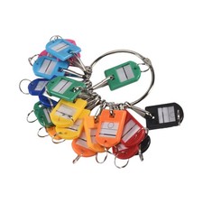 Portable Metal  Key Organizer with 20 Spring Hooks & Key Tags with  and7977