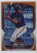 2023 Bowman Chrome Prospects Orange Shimmer Refractor 12/25 Bryan Acuna 0y9k
