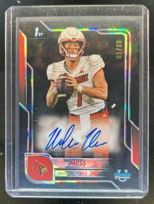 2025 Bowman U Chrome Sapphire Miller Moss Prospect Auto Black Refractor #01/10