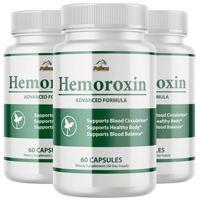 Hemoroxin- Blood Support- 3 Bottles- 180 Capsules