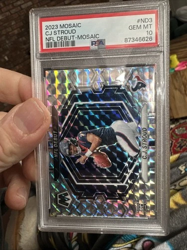 2023 Panini Mosaic CJ Stroud NFL Debut Mosaic (RC) PSA 10